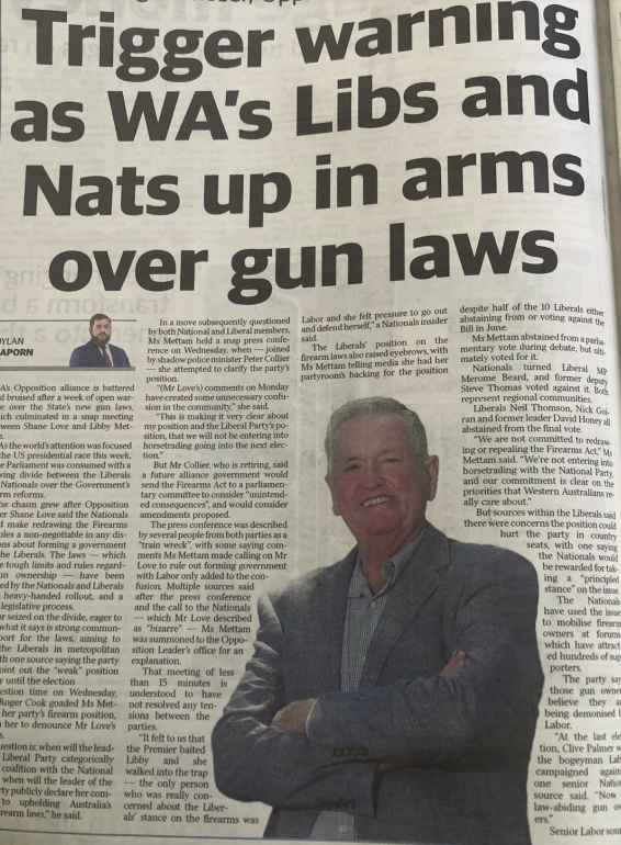 Main story - war between Libs and Nats